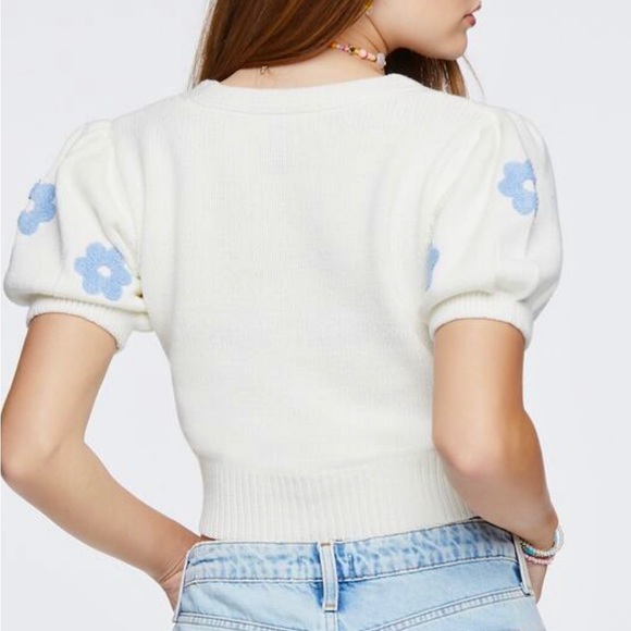 Forever 21// Floral cropped cardigan// Sold out online - Picture 6 of 7